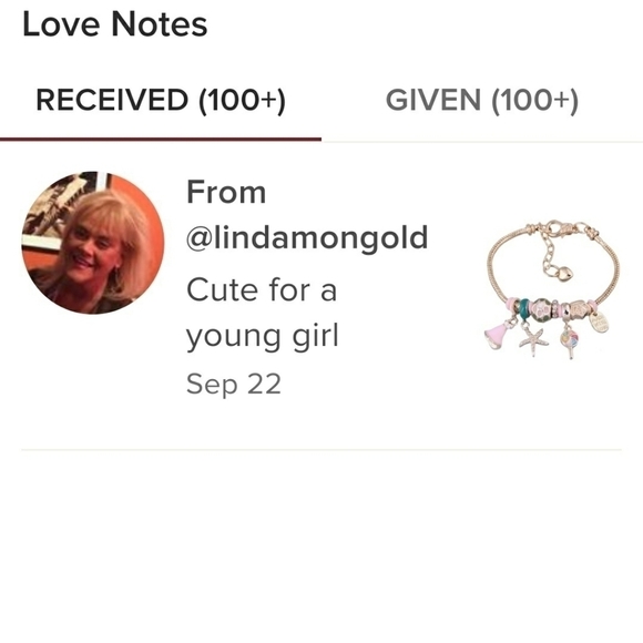 Charm Bracelet Red Gold Tone Starfish Lollipop Dress - Picture 6 of 8